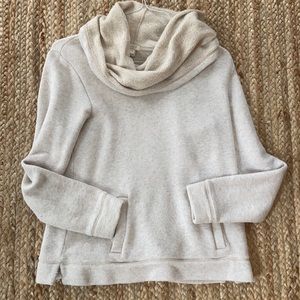 J.Crew Factory oatmeal color cowl neck sweater